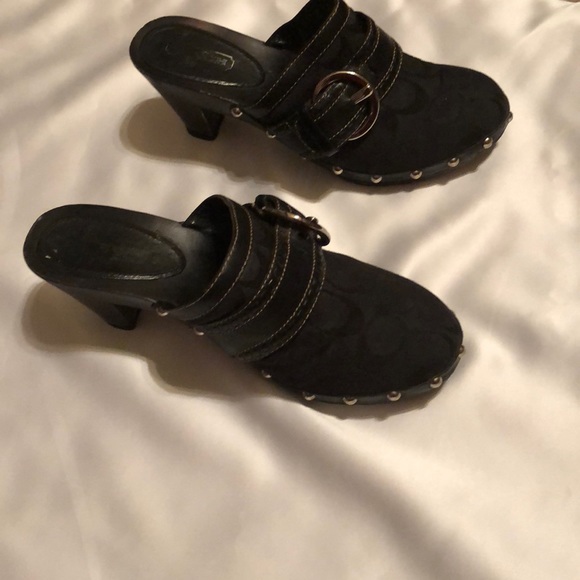 Coach Black Clogs - Picture 2 of 4